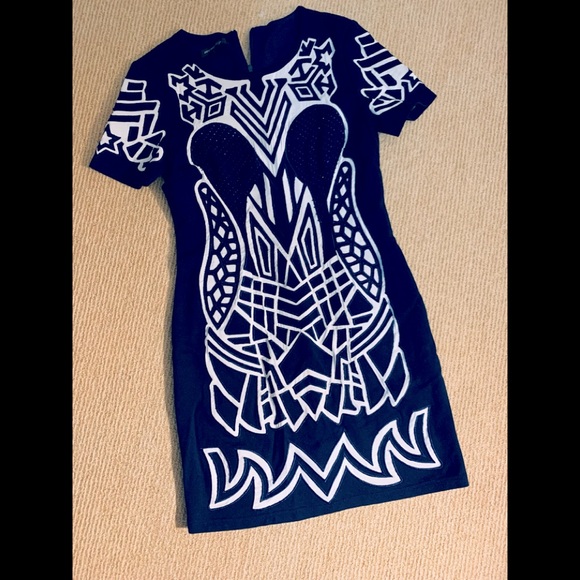 snow song baby Dresses & Skirts - Patterned Blue Dress (M)